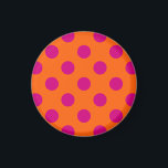 Imán La polka de Fuchsia da puntapiés al naranja<br><div class="desc">La polka de Fuchsia da puntapiés al naranja</div>