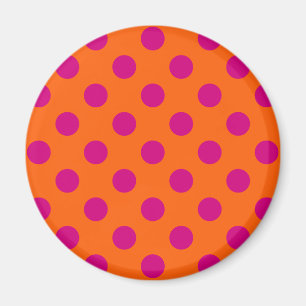Imán La polka de Fuchsia da puntapiés al naranja