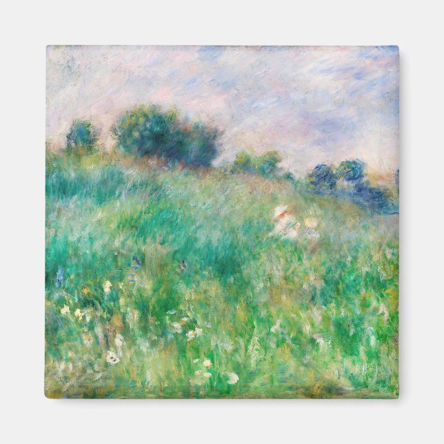 Imán La pradera verde de la pintura impresionista de Re (Frente)