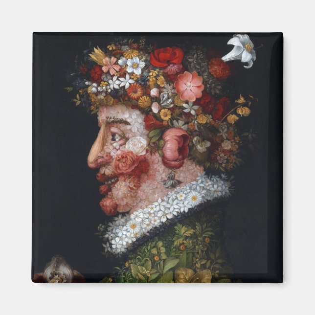 Imán La primavera, Arcimboldo (Frente)