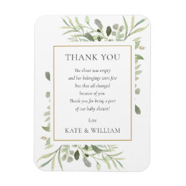 Imán La primavera suave deja un poema de Baby Shower ve