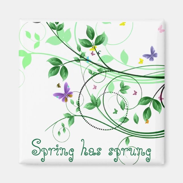 Imán La primavera tiene primavera (Frente)