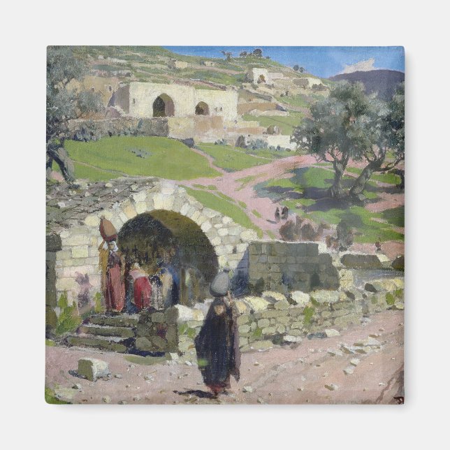 Imán La Primavera Virgen en Nazaret, 1882 (Frente)