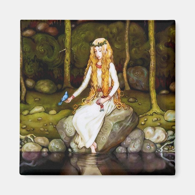 Imán La princesa en el bosque (Frente)