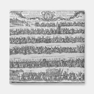 Imán La procesión de papa Inocencio XII