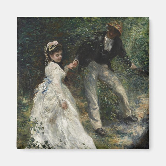 Imán La Promenade Renoir Pareja Caminar Arte de pintura (Frente)