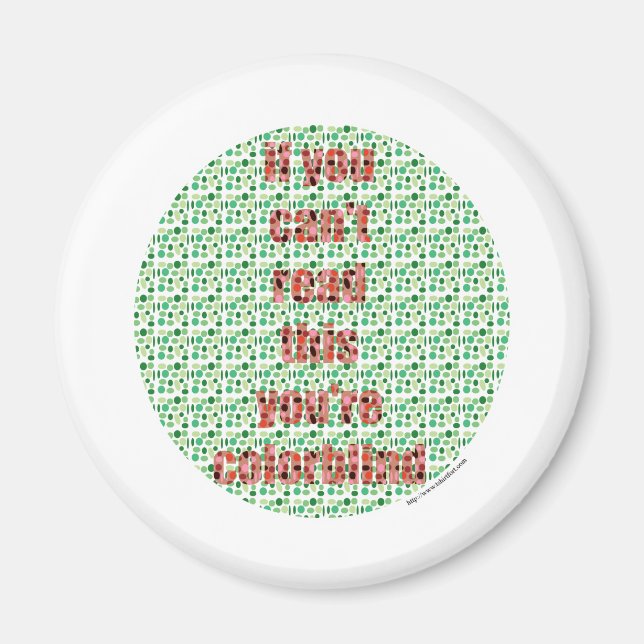 Imán La prueba de los colorciegos (Frente)