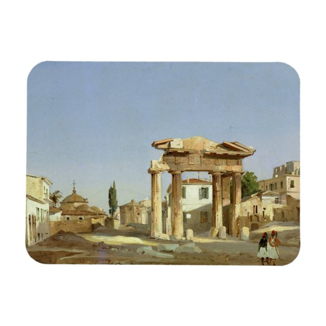 Imán La Puerta de Agora en Atenas, 1843 (Horizontal)