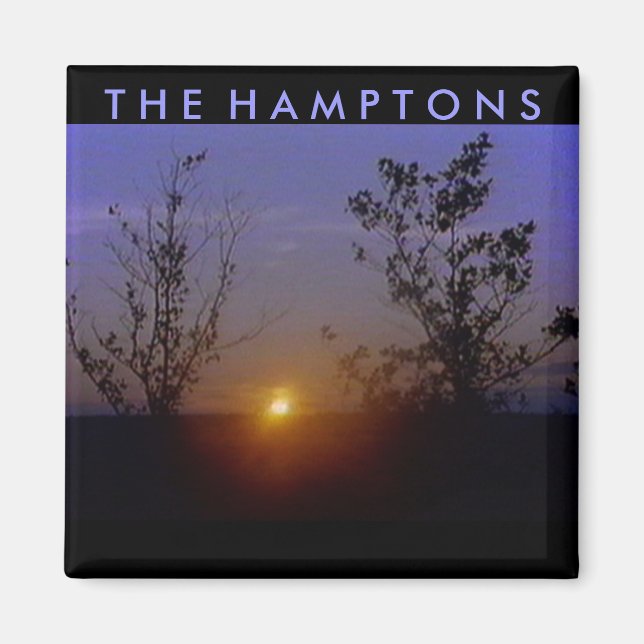 Imán La puesta de sol de Hamptons (Frente)