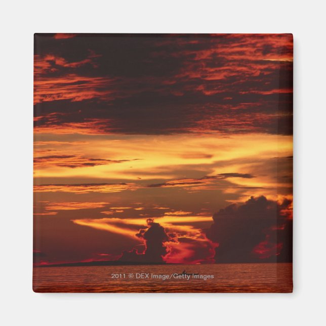 Imán La puesta de sol en el mar (Frente)