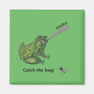 Imán ¡La rana coge el insecto del haiku!