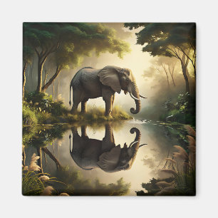 Imán La reflexión de un elefante