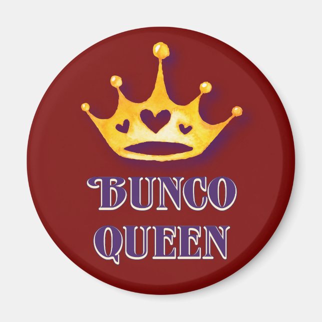 Imán La Reina del Bunco Rojo (Frente)