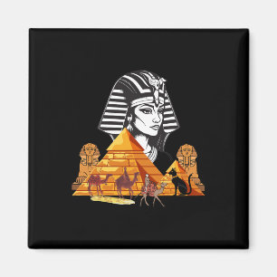 Imán La Reina Egipcia Cleopatra Cabeza Pirámide Antiguo