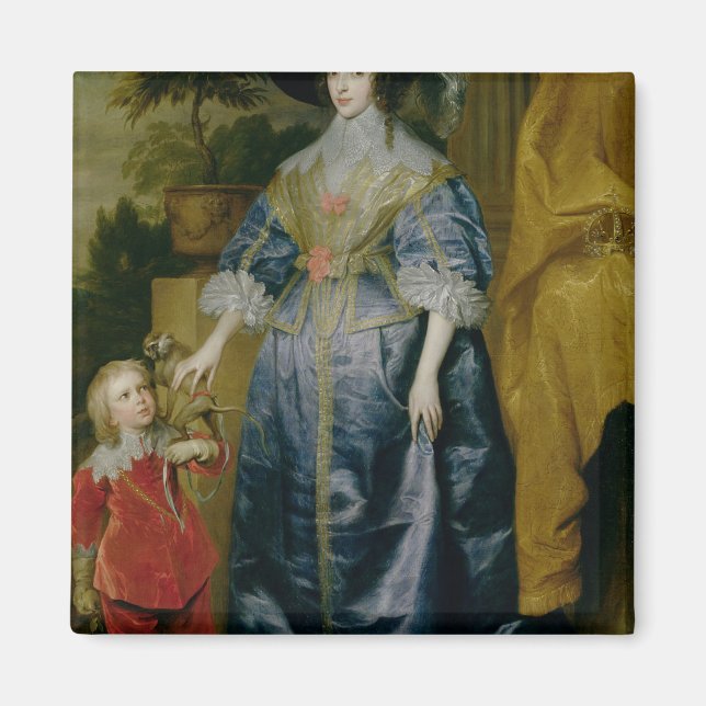 Imán La reina Henrietta Maria y su enano (Frente)