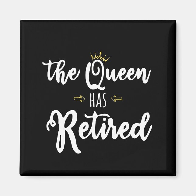 Imán la reina se ha retirado (Frente)