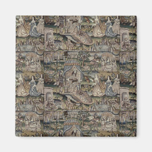 Imán La reina vintage Esther Tapestry Embroidery púrpur