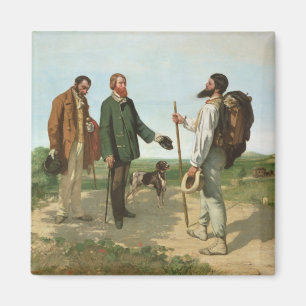 Imán La Rencontre, o Monsieur Courbet, 1854 de Bonjour