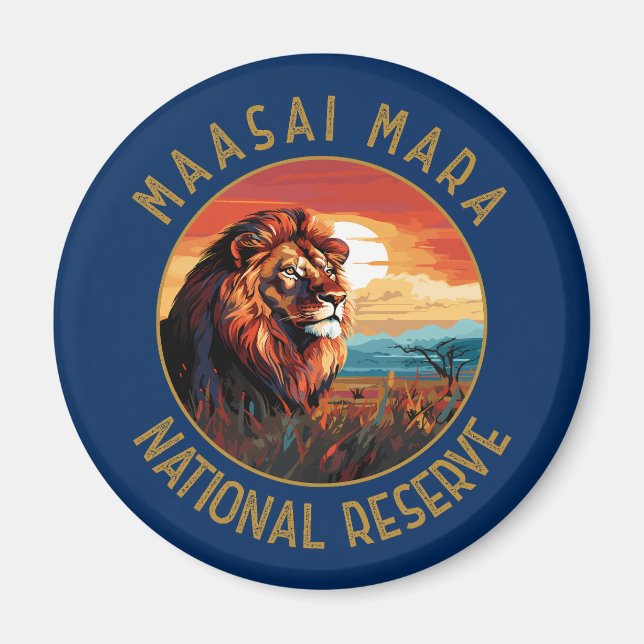 Imán La Reserva Nacional de Maasai Mara está angustiada (Frente)