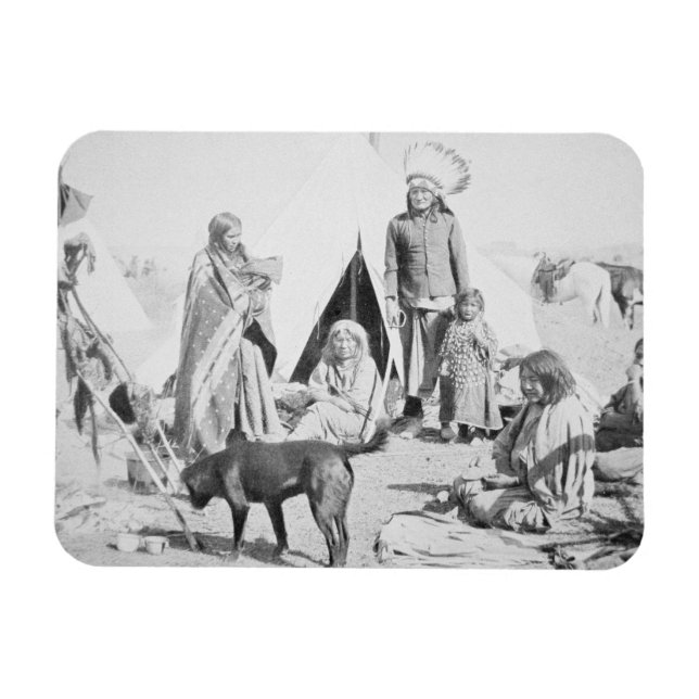 Imán La reserva sioux en Pine Ridge, Dakota del Sur (Horizontal)