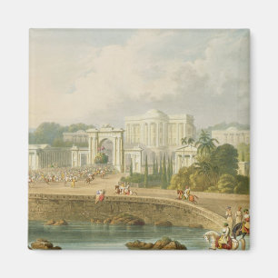 Imán La residencia británica en Hyderabad en 1813, de V