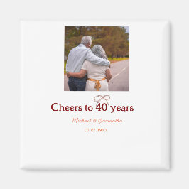 Imán La reverencia de Marron a un boda de 40 años