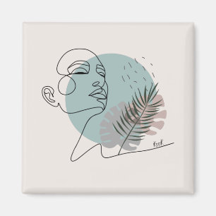 Imán La rêveuse endormie-Art minimaliste