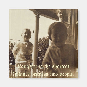 Imán La risa es la distancia más corta entre 2 persona