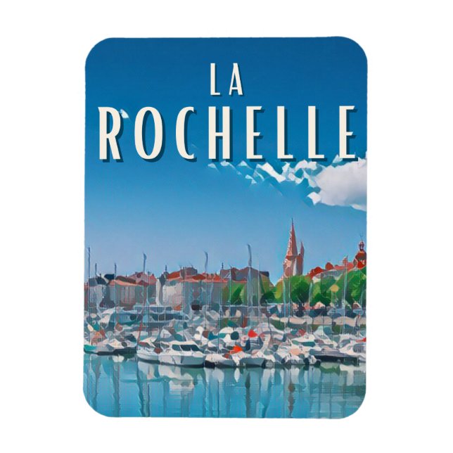 Imán La Rochelle Photo Vintage (Vertical)