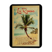 La Romana Magnet Palm Tree Vintage Viaje
