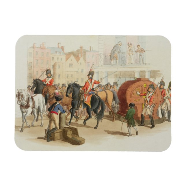 Imán La rueda de la lotería, grabada por el artista, 18 (Horizontal)