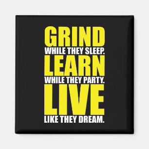 Imán La rutina, aprende, vivo - de motivación