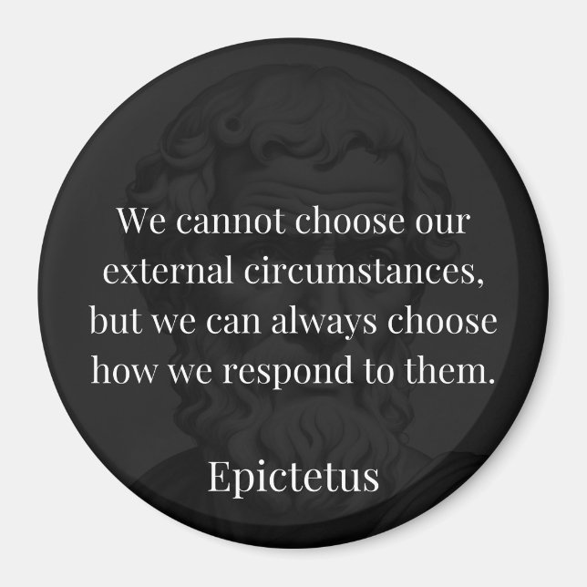 Imán La sabiduría de Epictetus: Empoderamiento a través (Frente)