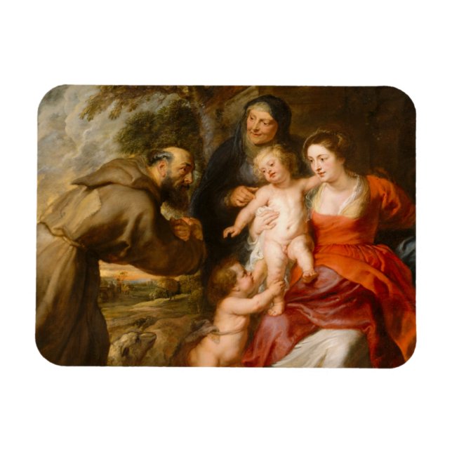 Imán La Sagrada Familia con los Santos (Horizontal)