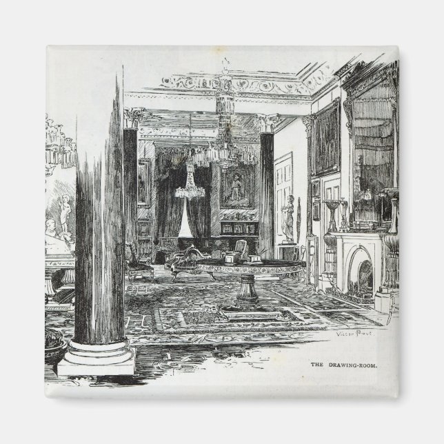 Imán La sala de dibujo, la casa Osborne (Frente)