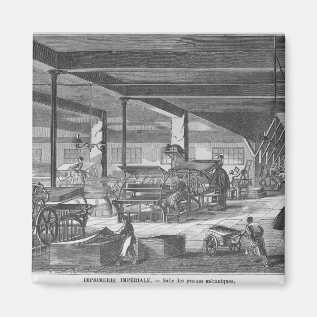 Imán La sala de imprenta (Frente)