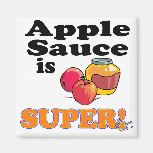 Imán la salsa de manzana es súper