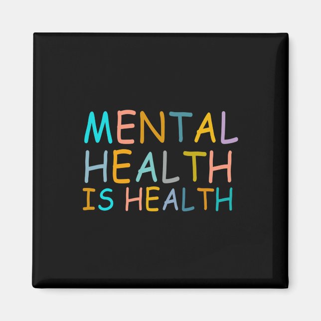 Imán La Salud Es Conciencia De La Salud Mental Para La  (Frente)