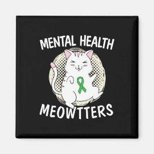 Imán La Salud Mental Meowtters Cat Lover El Estigma S