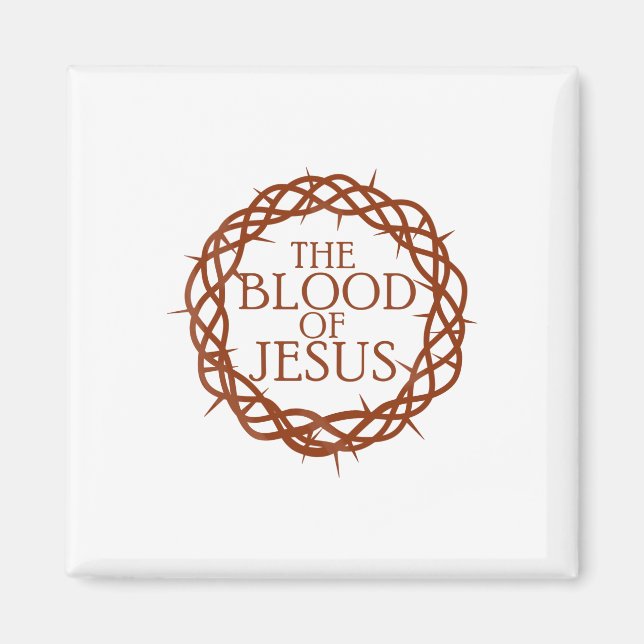Imán La sangre de Jesús (Frente)