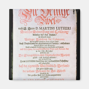 Imán La Santa Biblia, Vol. I., 1681