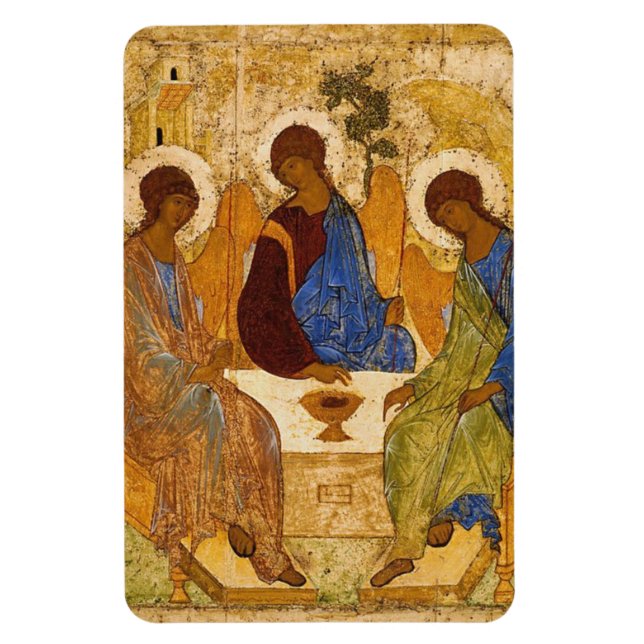 Imán La Santísima Trinidad De Andrei Rublev (Vertical)