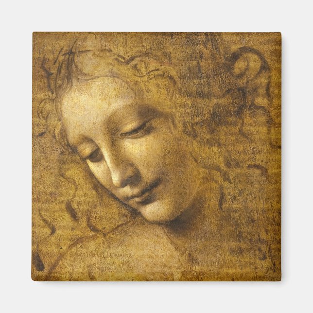 Imán La Scapigliata, 1508 por Leonardo da Vinci (Frente)