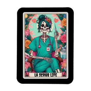 Imán La Scrub Life Tarot Card Magnet
