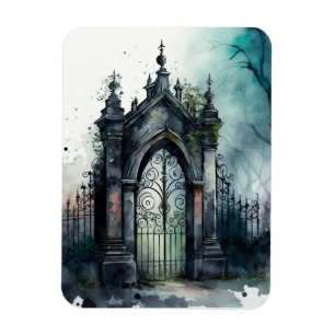 Imán La serie Puerta del Cementerio Gótico Diseño 11