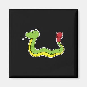 Imán La serpiente hace boxeo