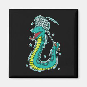 Imán La serpiente toca Badminton