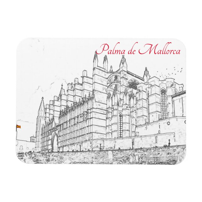 Imán La Seu, la Catedral de Palma de Mallorca - España (Horizontal)