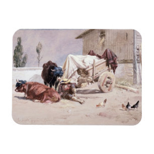 Imán La Siesta: Escena en los Pirineos Orientales, 1872