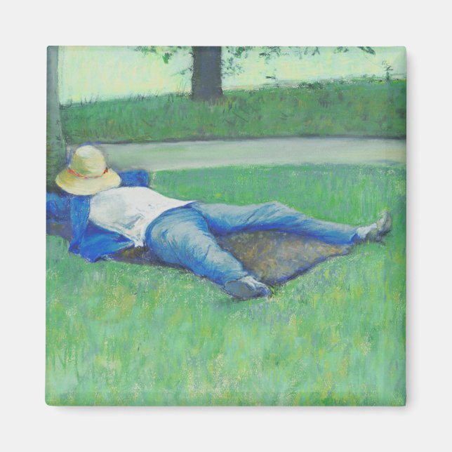 Imán La Siesta (por Gustave Caillebotte) (Frente)